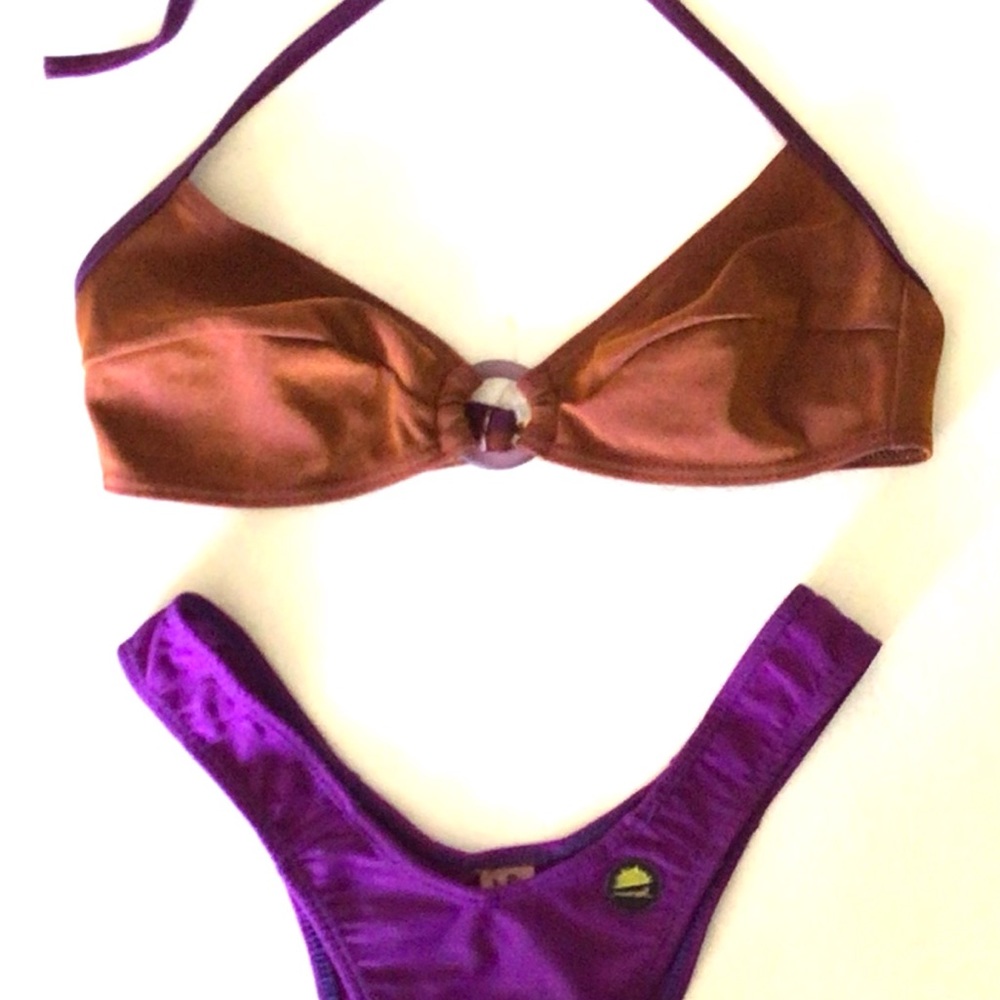 NWOT Women’s Copper and Purple Bikini Swimwear, Size M